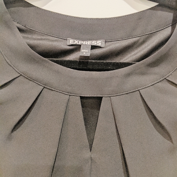 RXPRESS classic black midi dress pleated - Picture 2 of 4